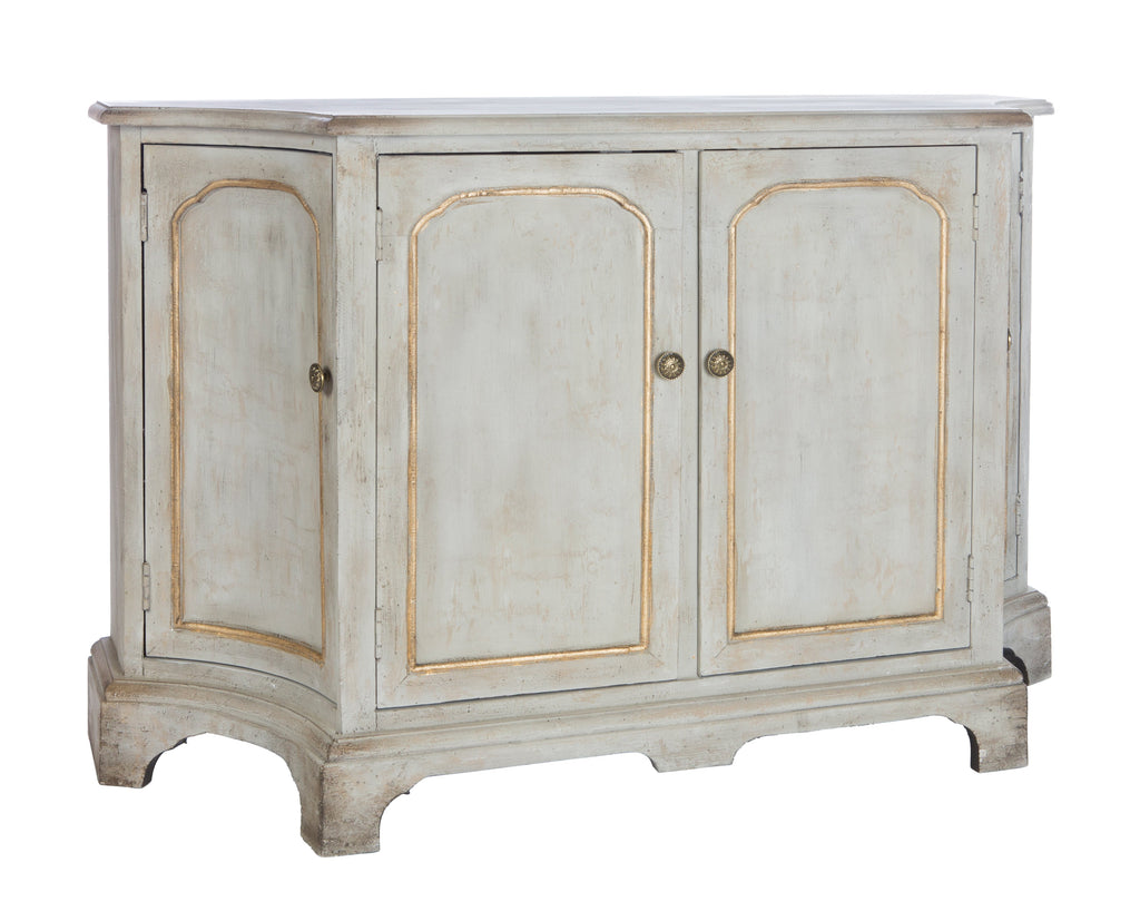 Hand Painted Chest with Gold Accents Furniture Renée Taylor Interiors 