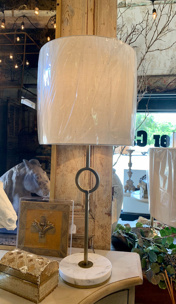 Brass & Marble Lamp