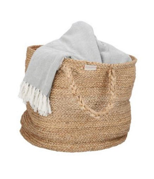 Large Jute Basket Tote