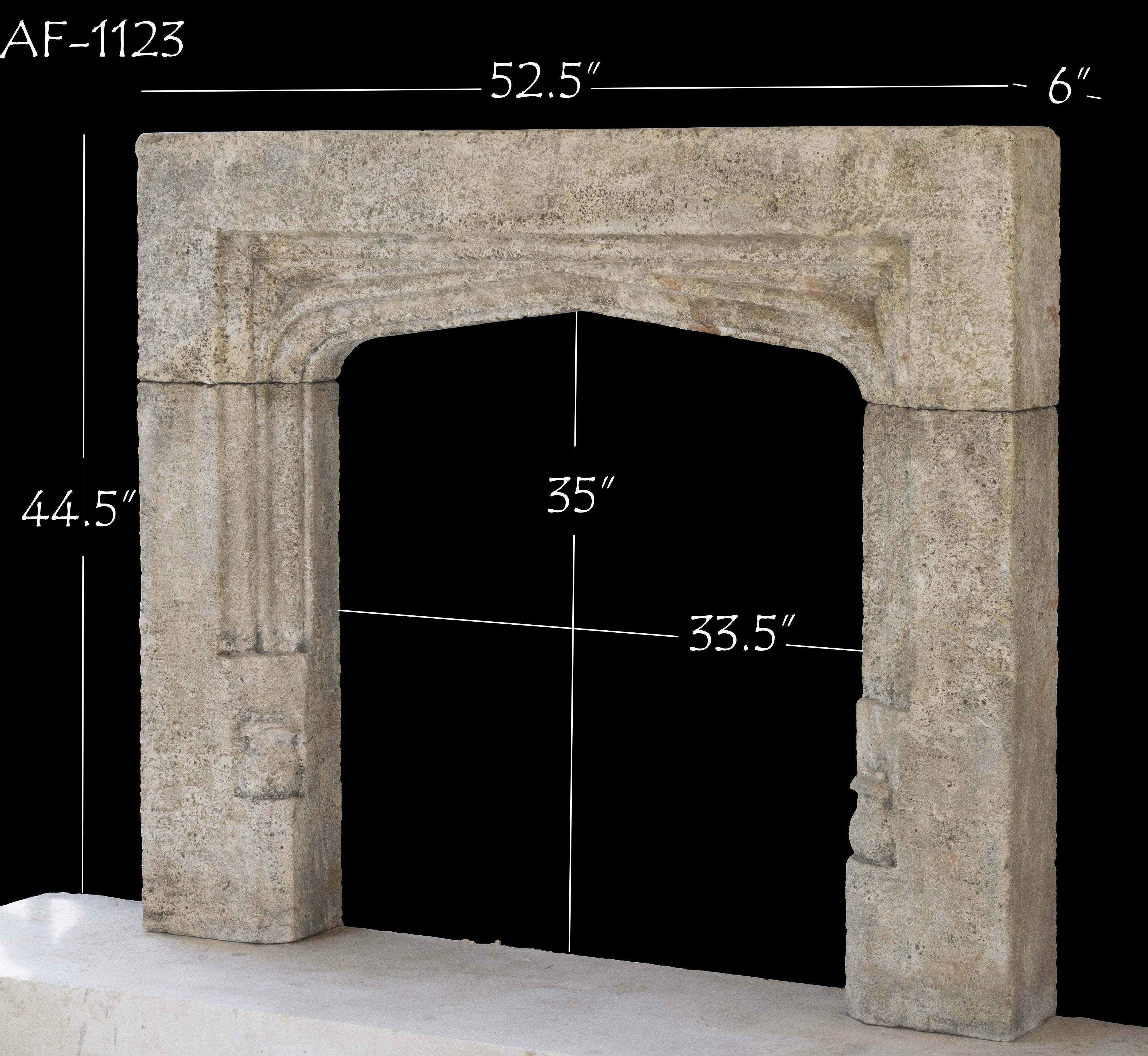 Italian and French Antique Limestone Fireplace Mantels Renée Taylor Interiors 