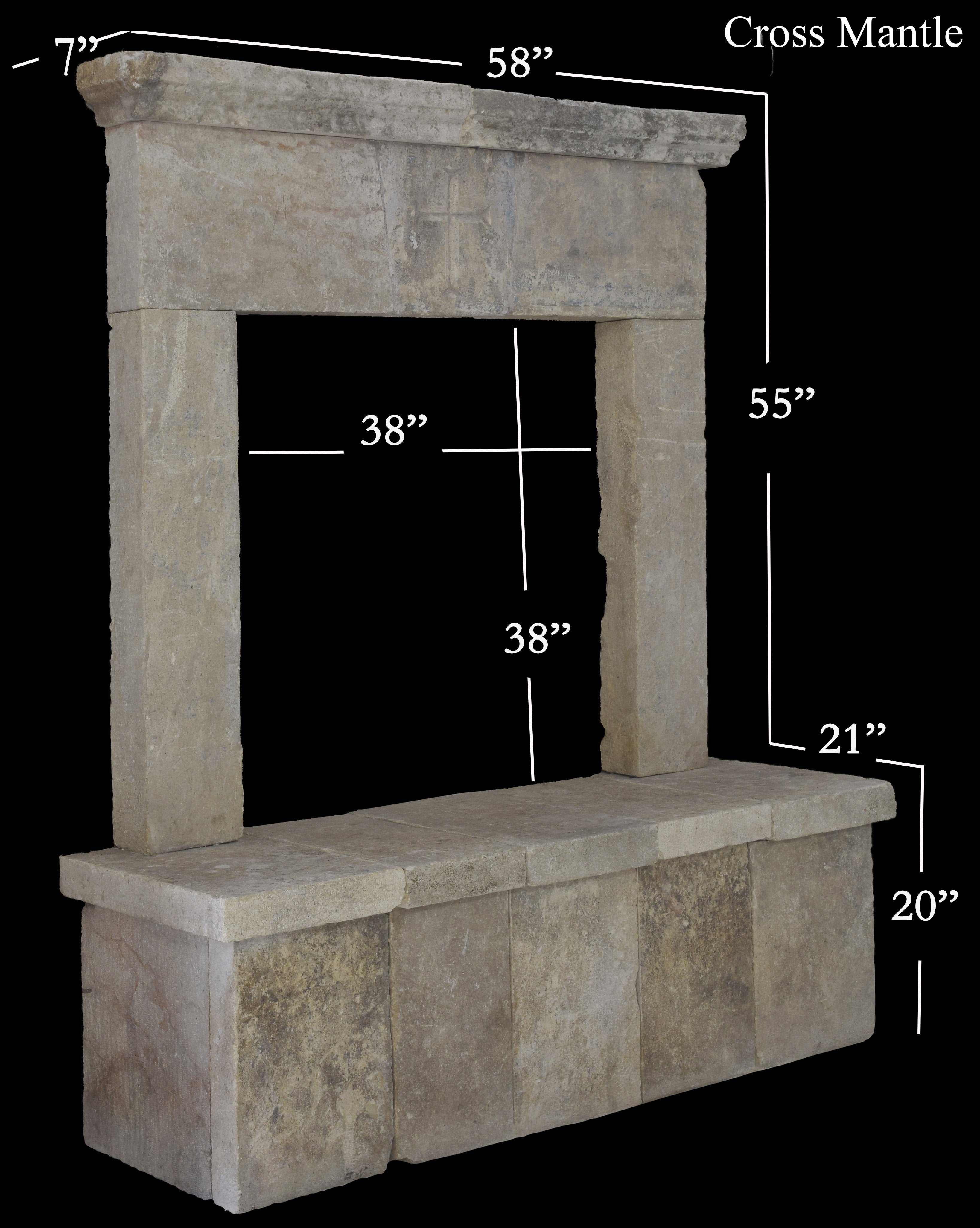 Italian and French Antique Limestone Fireplace Mantels Renée Taylor Interiors 